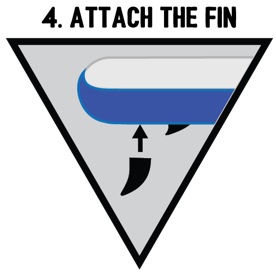 SUP how to attach the rear fin