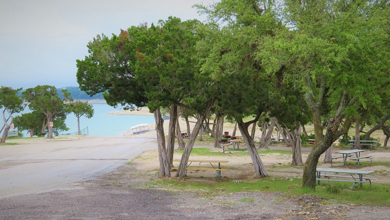 Medina Lake Park tables 1 small