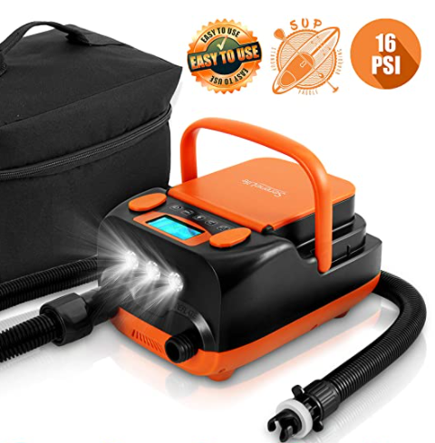 Rechargable SUP pump 16 psi
